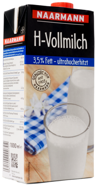 H-Milch (3,5% Fett), Tetrapack