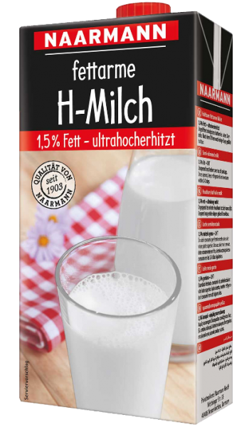 H-Milch (1,5% Fett), Tetrapack